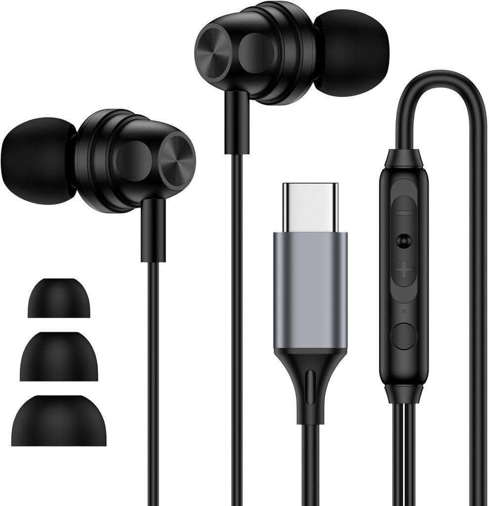 USB C Samsung Headphones Wired Earbuds for Samsung Galaxy A16 A36 5G A56 A15 A14 A17 A54 A35 S26 Ultra S25 FE S24 S23 S2