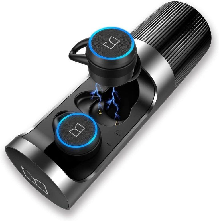 Monster Clarity 101 AirLinks Wireless Earbuds, Bluetooth 5.0 in-Ear Headphones with Charging Case, Stereo Earphones Deep